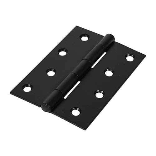 Timco Plain Butt Hinge - Fixed Pin (1838) - Black TIMbag 1 434401P
