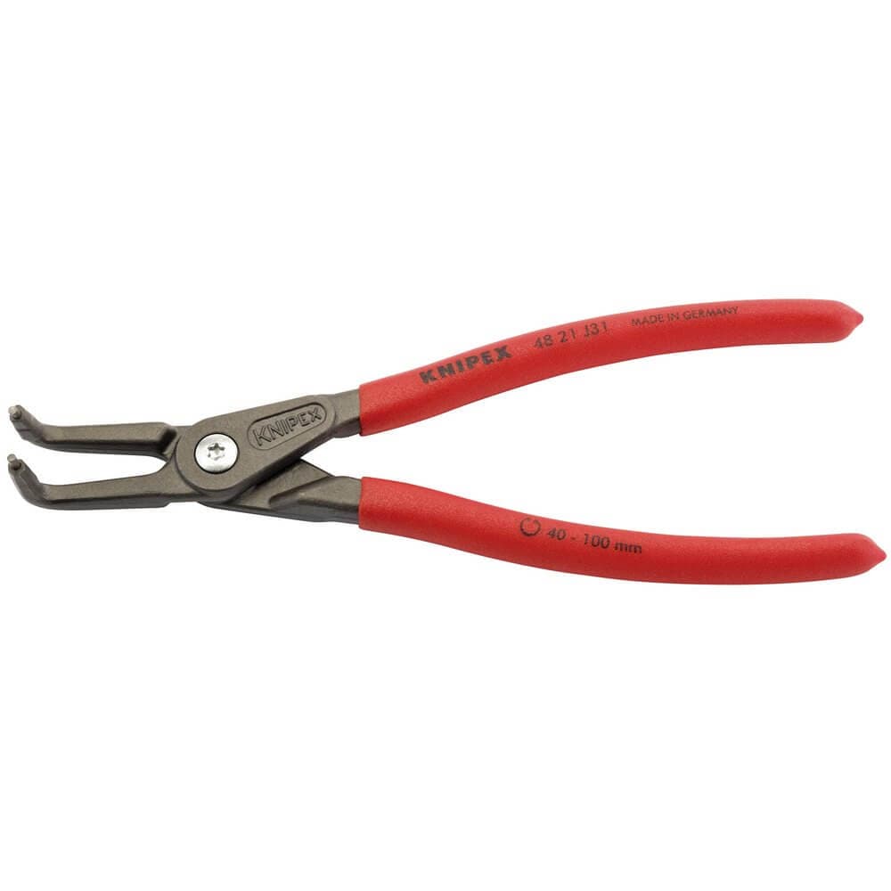 Knipex 75086 48 21 J31 90° Internal Straight Tip Circlip Pliers 40 - 100Mm Capacity 210Mm each