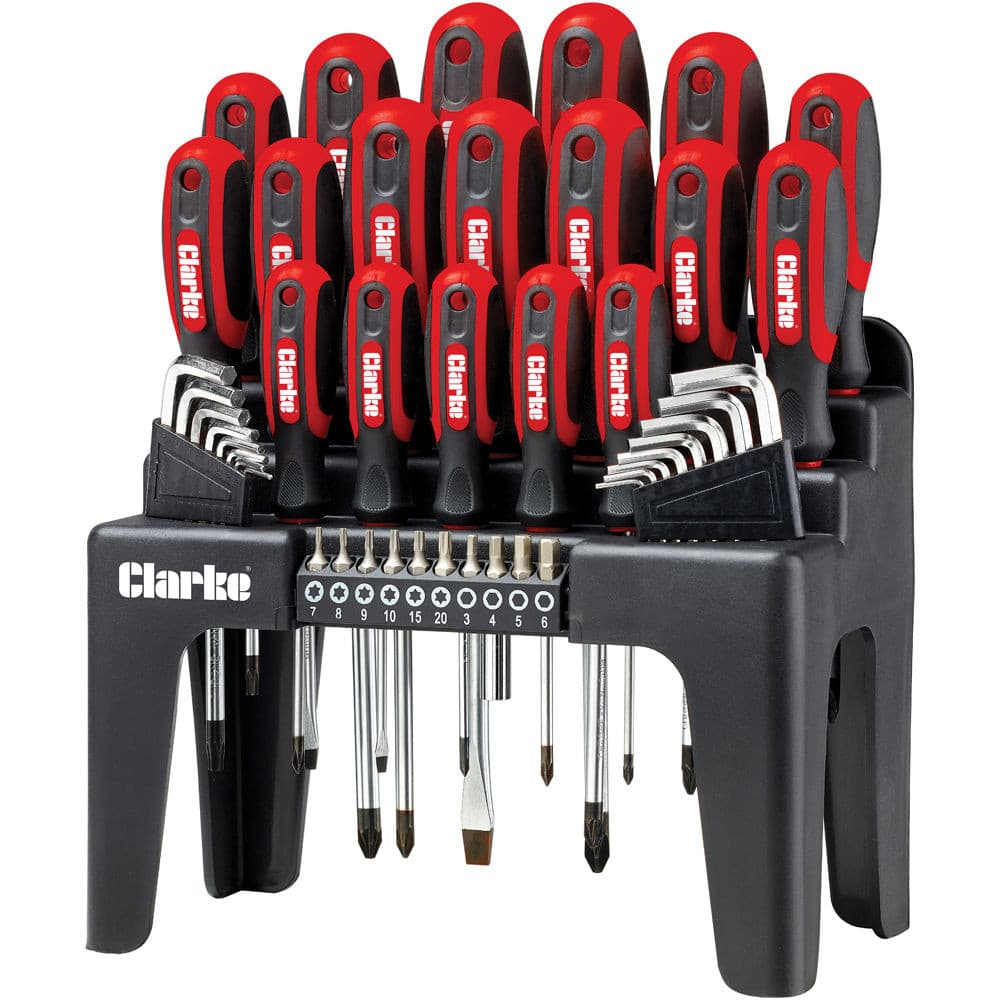 Clarke 1801923 Cht923 44Pc Screwdriver & Bit Set
