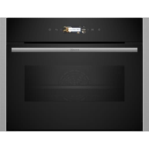 NEFF N70 Home Connect Compact Built In Oven with Microwave Stainless Steel 45cm - C24MR21N0B