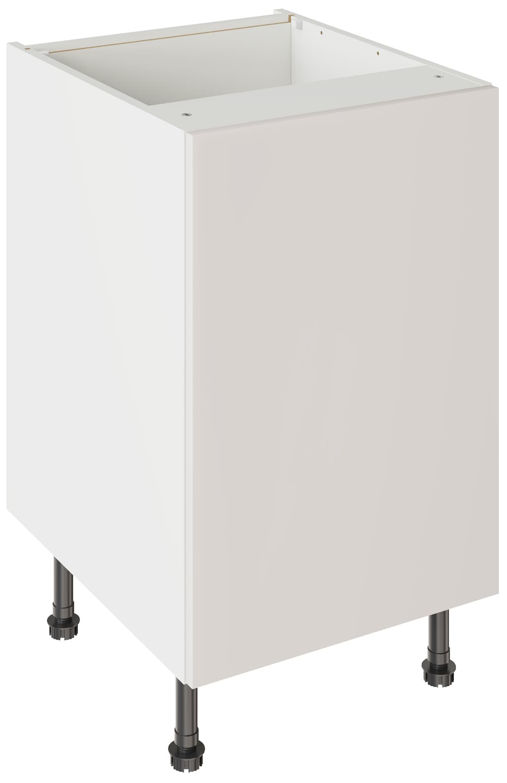 Flatpack 500 Base Kitchen Cabinet Value Slab Standard Matt Light Grey