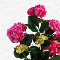 Dyzi Artificial Hydrangea Plant In Pot With 200 Flowers - Pink