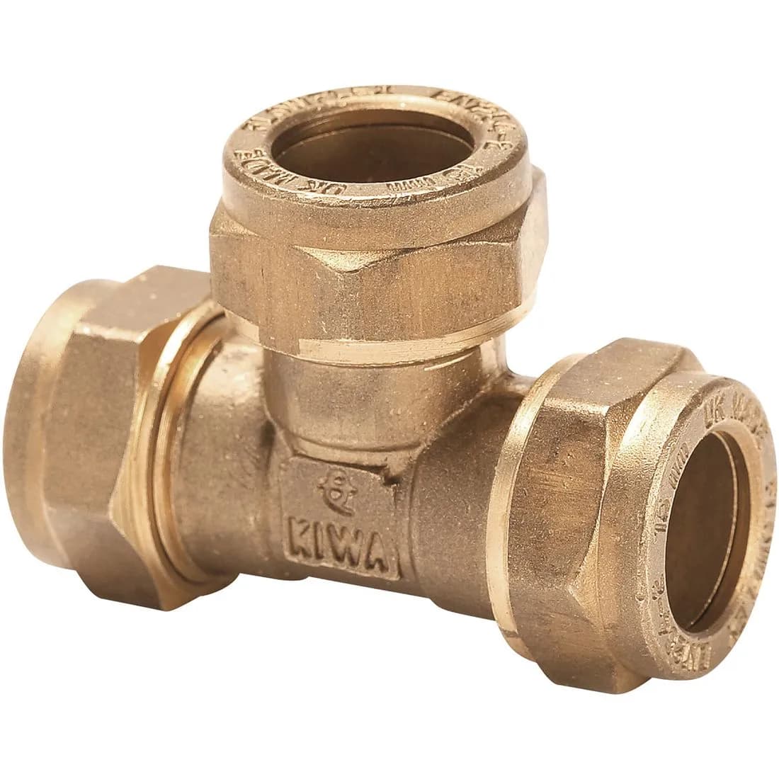 Compression Equal Tee 15Mm Copper Pk10