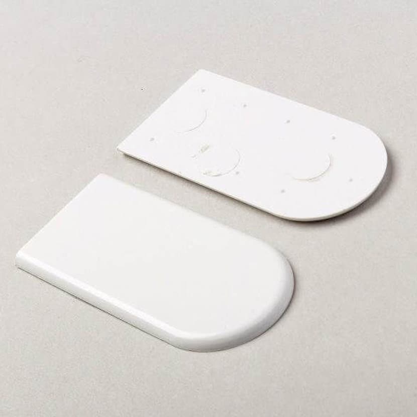 White Bullnose Fascia End Cap - 25mm x 50mm