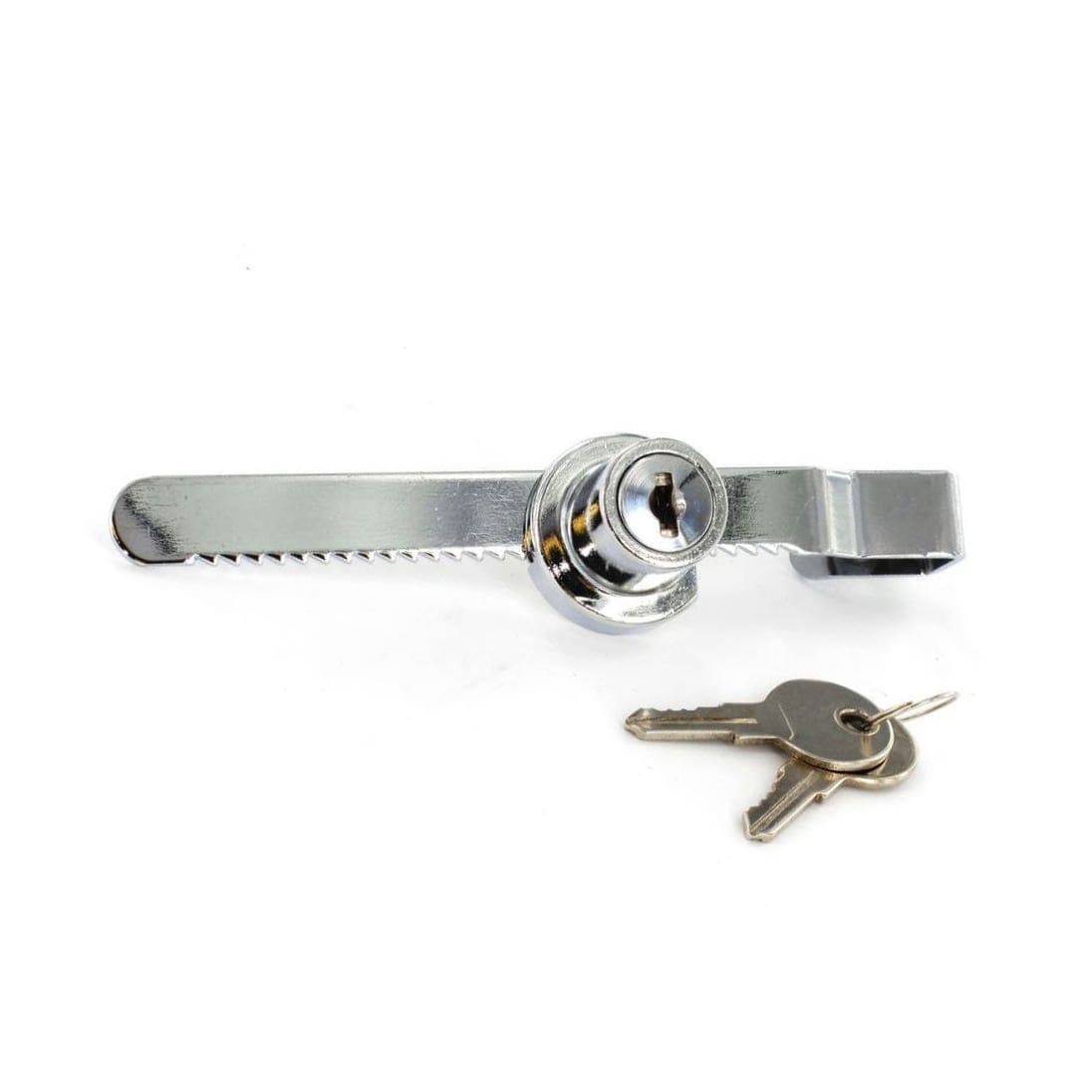 Sliding Glass Cabinet Door Lock - Chrome Plated - Hardware Solutions