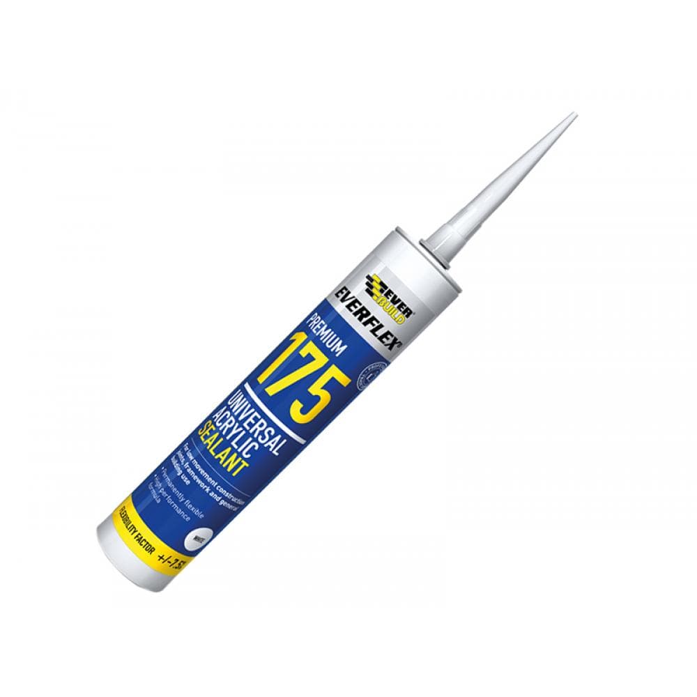 Everbuild Sika 482253 Everflex® 175 Universal Acrylic Sealant White 300Ml