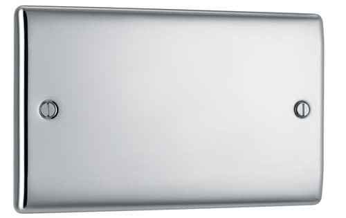 Nexus Metal Polished Chrome Double Blank Plate NPC95-01