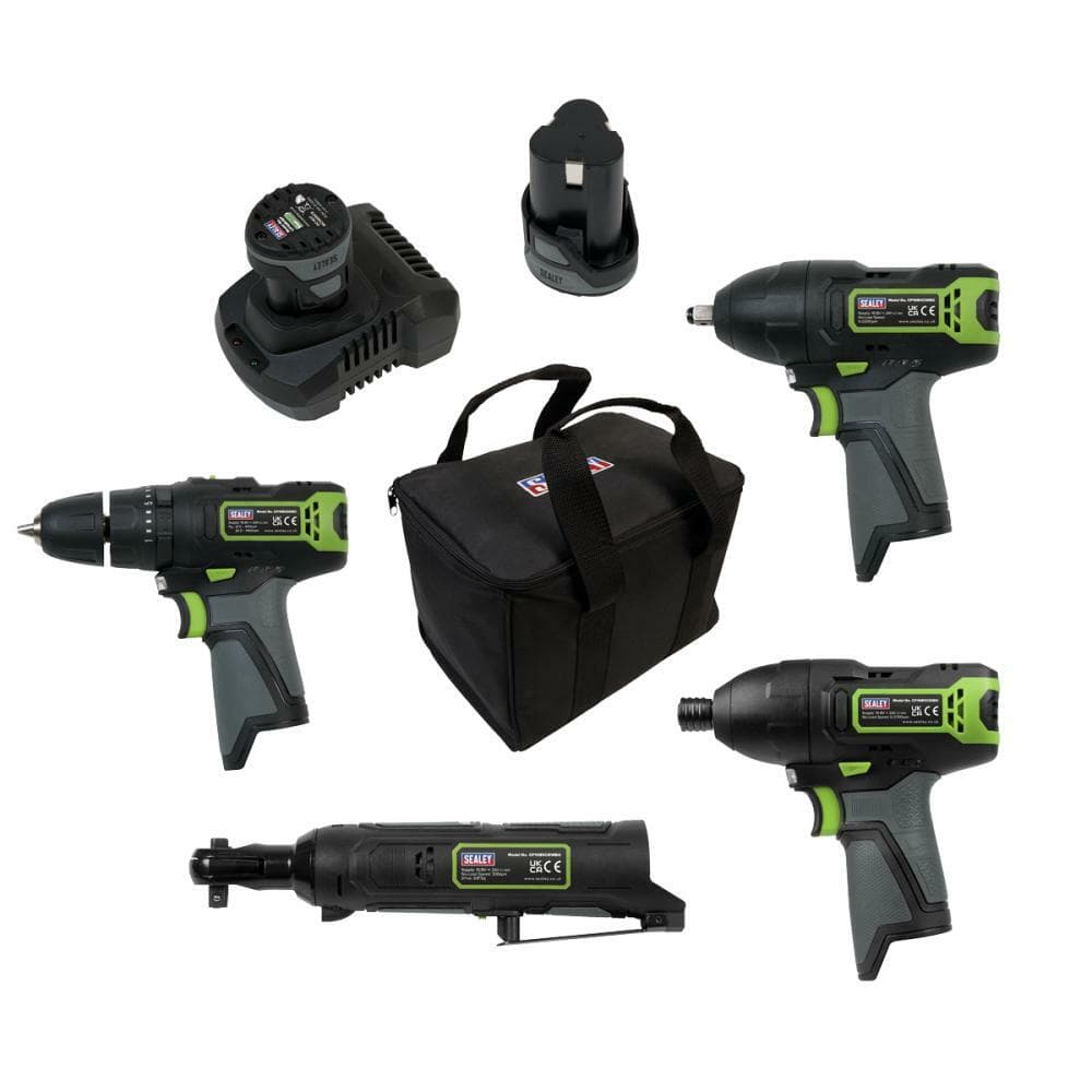 Sealey CP108VCOMBO2 4 X 10.8V Sv10.8 Series Cordless Combo Kit - 2 Batteries