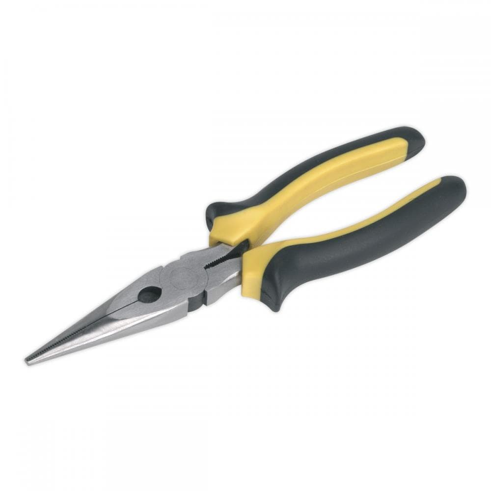 Sealey S0812 Long Nose Pliers Comfort Grip 200Mm
