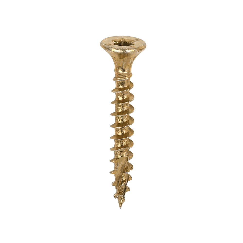 Timco 40030C2C C2 Clamp-Fix Multi-Purpose Premium Screws - Tx - Double Countersunk - Yellow 4.0 X 30 Box 200