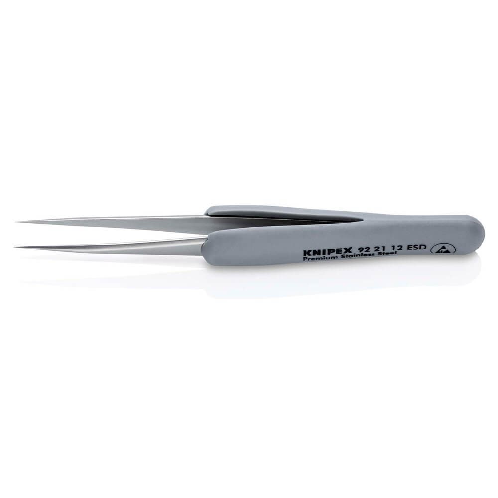 Draper Knipex 92 21 12 Esd Precision Tweezers With Rubber Handles Esd 112Mm each 1 13196