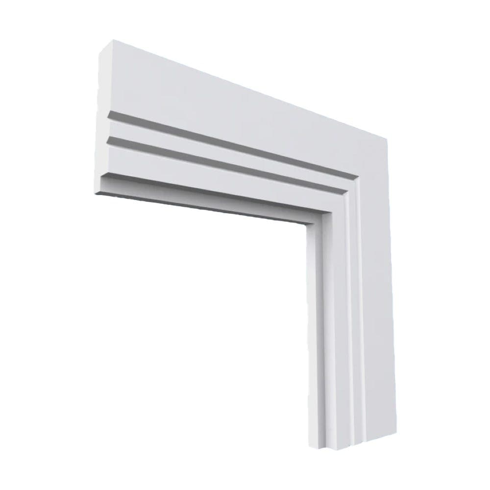 Single Step V Grooved 2 MDF Architrave Unprimed 4200mm x 95mm x 18mm