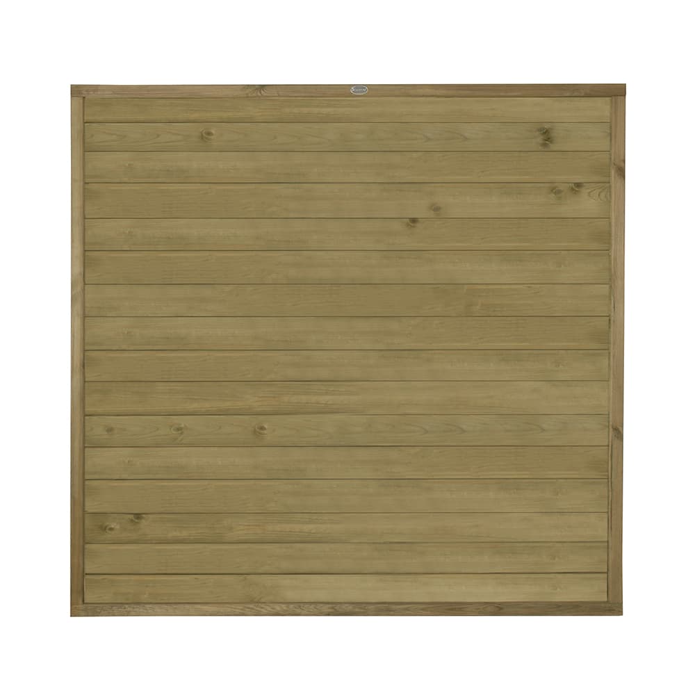 Pressure Treated Horizontal Tongue and Groove Fence Panel 6ft x 6ft Pack of 4