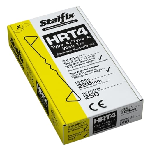 Staifix Stainless Steel HRT4 Type 4/TYPE A Housing Tie, 250 Box, 225mm