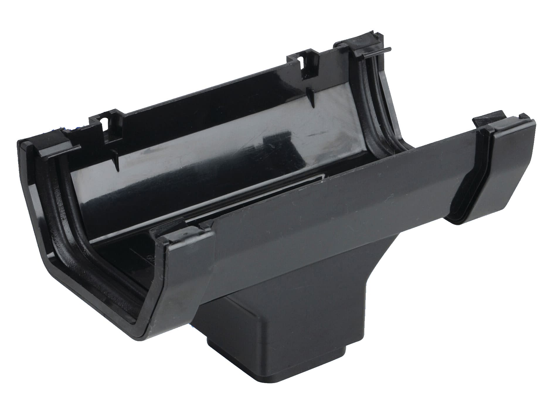 Osma Rainwater Wavin Osma SquareLine running outlet 100mm black 4T806B