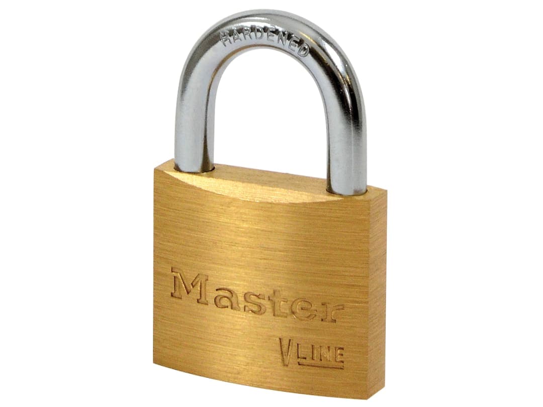 Master Lock V Line Brass 40mm Padlock - Keyed Alike 4232 4140KA-4232