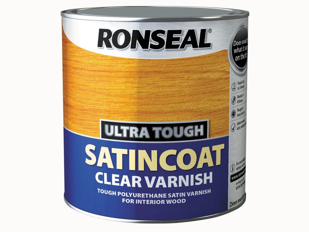 Ronseal Ultra Tough Internal Clear Satincoat Varnish 2.5 litre 34761