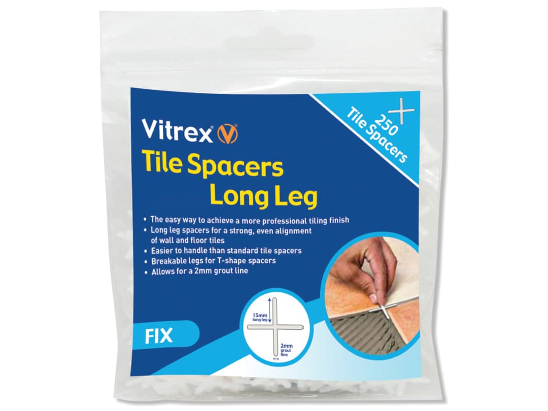 Vitrex Long Leg Spacer 4mm (Pack 250) LLS4250