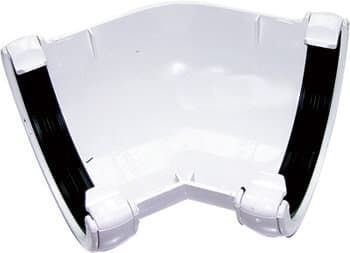 FloPlast Half Round Gutter Angle - 135 Degree x 112mm White