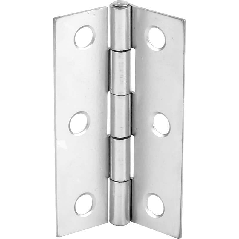 Steel Butt Hinge - 75mm - Chrome Plated - Pair - Hardware Solutions