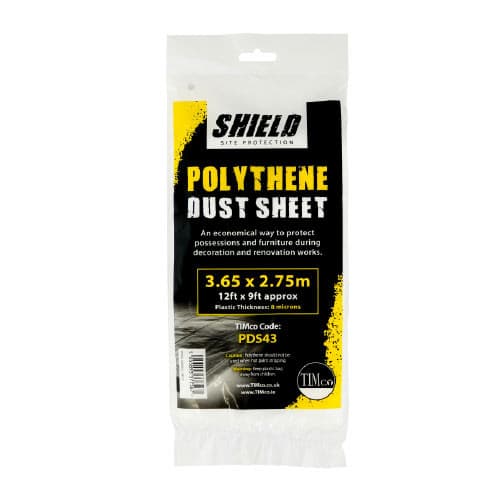 Timco PDS502 Polythene Dust Sheet 50M X 2M Roll 1