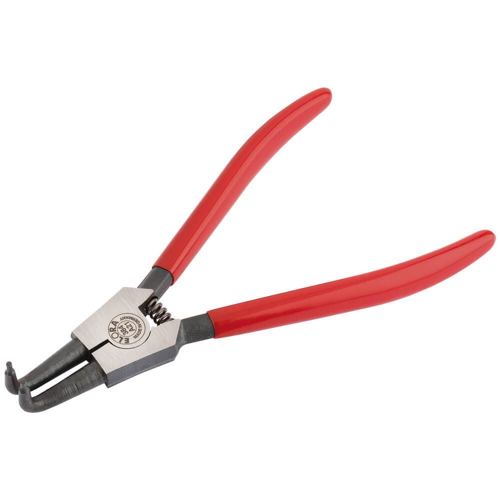 Elora 21299 A21 Bent External Circlip Pliers With Dipped Handles 19 - 60Mm each