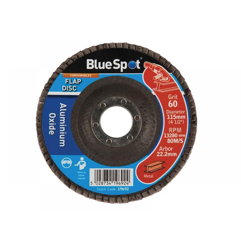 Bluespot Tools 19692 Sanding Flap Disc 115Mm 60 Grit