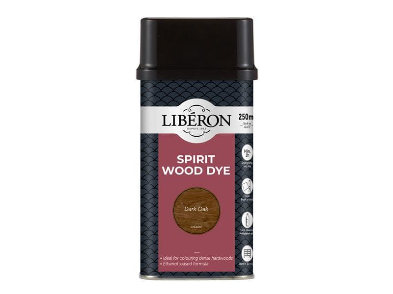 Liberon 014432 Spirit Wood Dye Dark Oak 250Ml