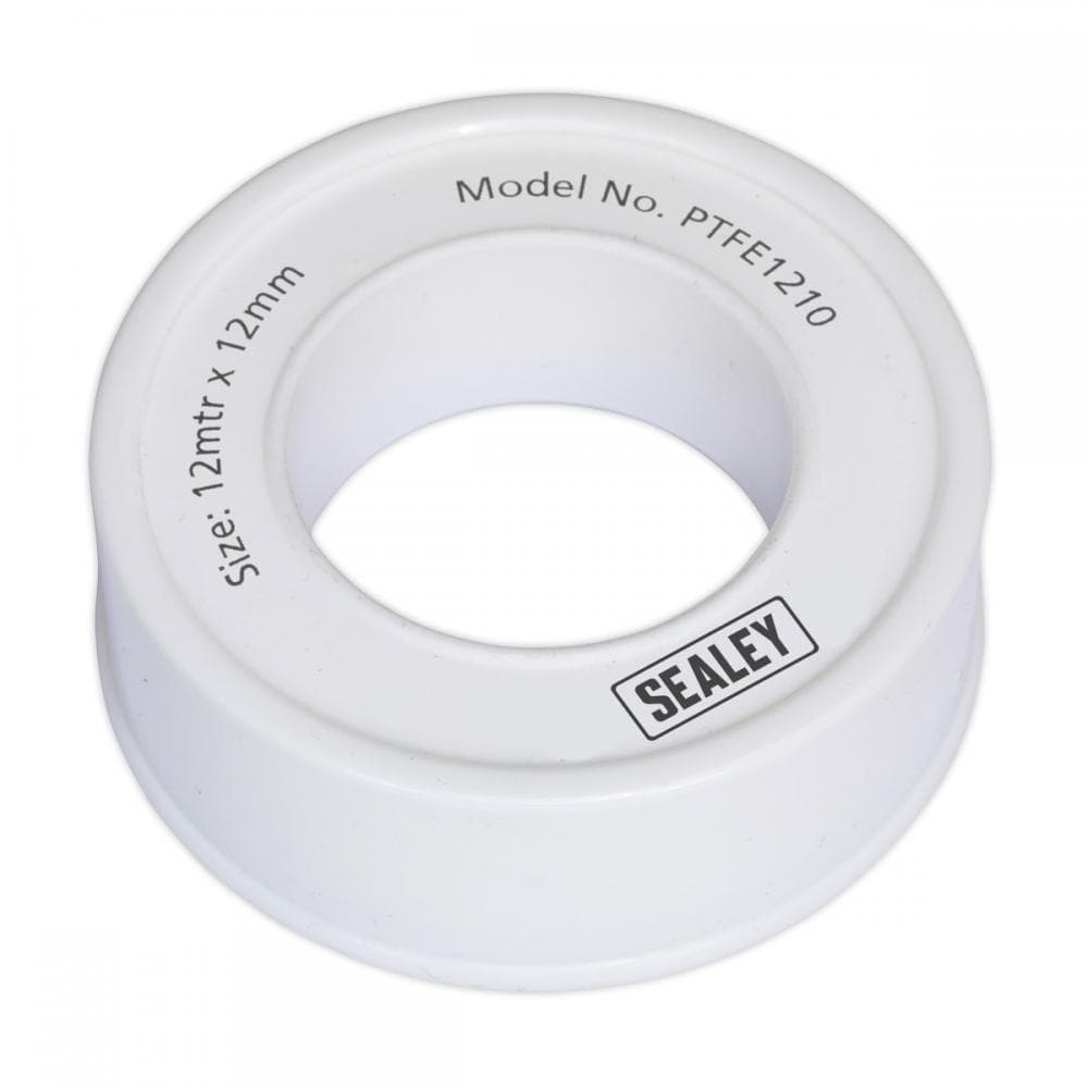 Sealey PTFE1210 Ptfe Thread Sealing Tape 12Mm X 12M Pack Of 10