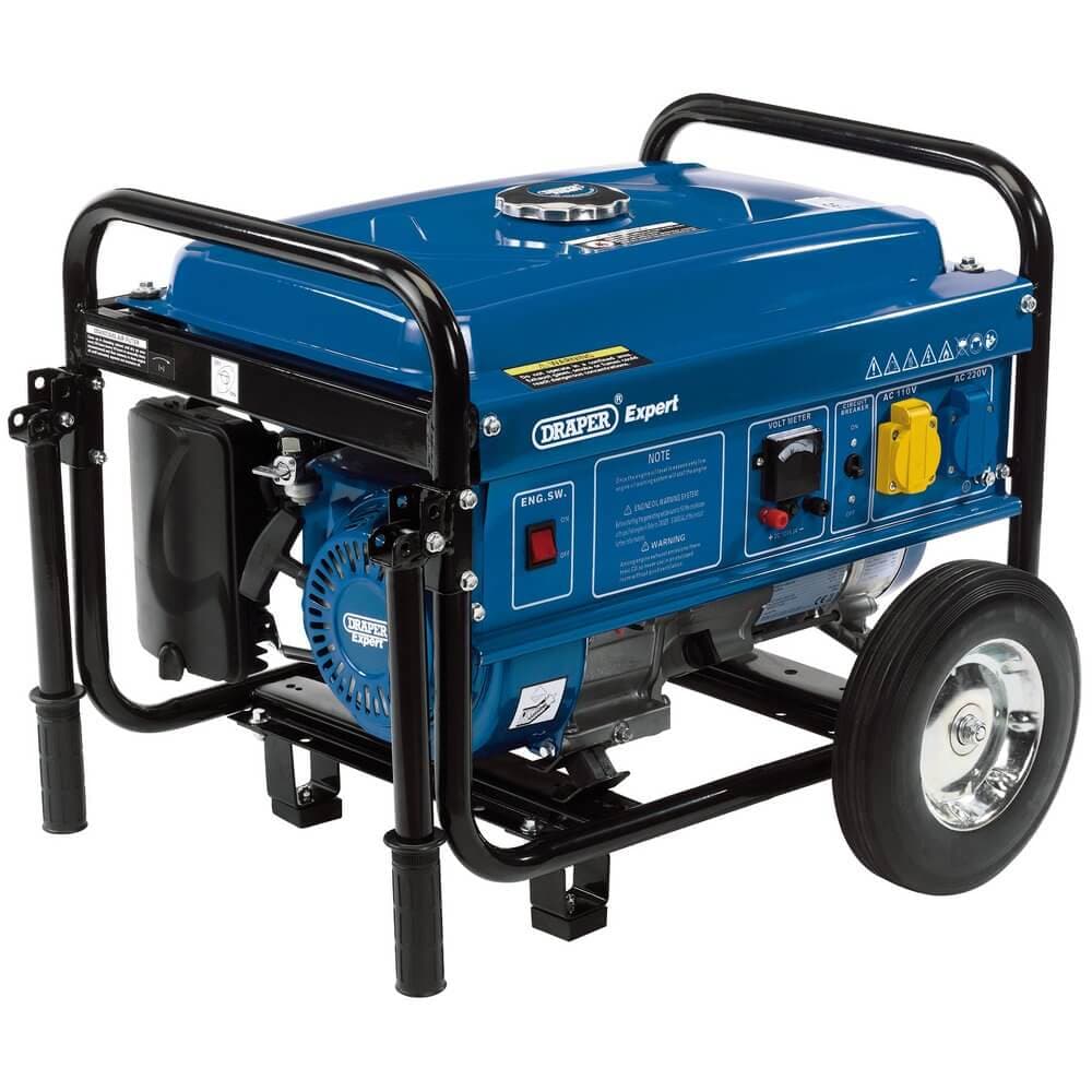 Draper Expert 16066 Petrol Generator With Wheels 2000W each 1
