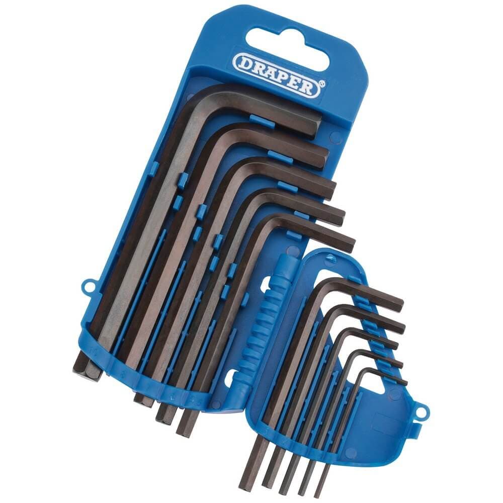 Draper 33687 Metric Hexagon Key Set With Storage Holder (10 Piece) per set