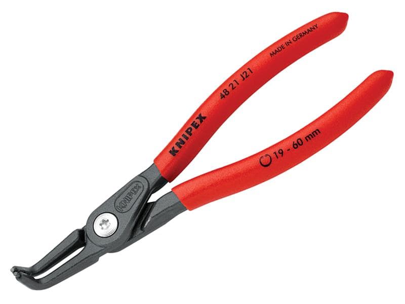 Knipex 48 21 J21 SB Precision Circlip Pliers Internal 90° Bent 19-60Mm J21