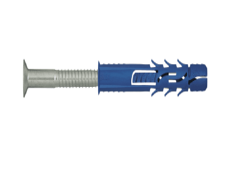 Rawlplug 8mm x 80mm Ff Frame Fixings Countersunk Zinc Plated Qty 16