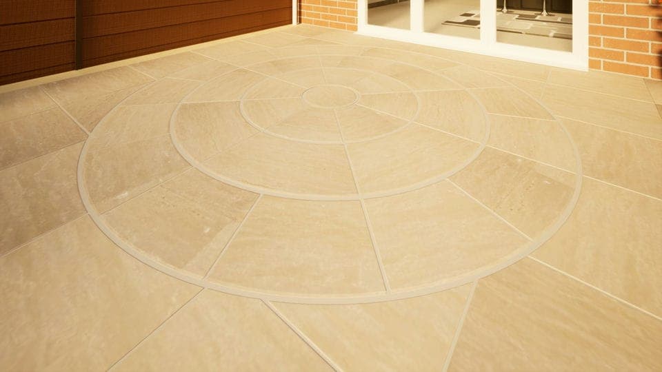 Sandstone Circular Paving - 2800mm Raj Green