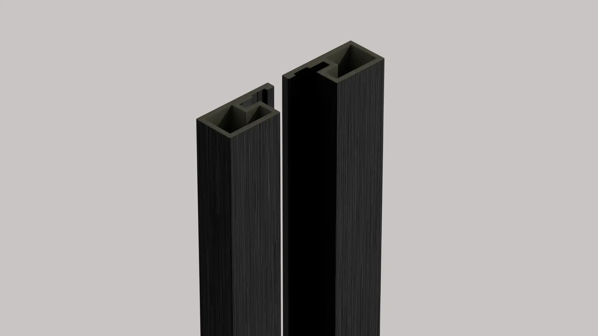 Exterior Cladding Start Trims Black