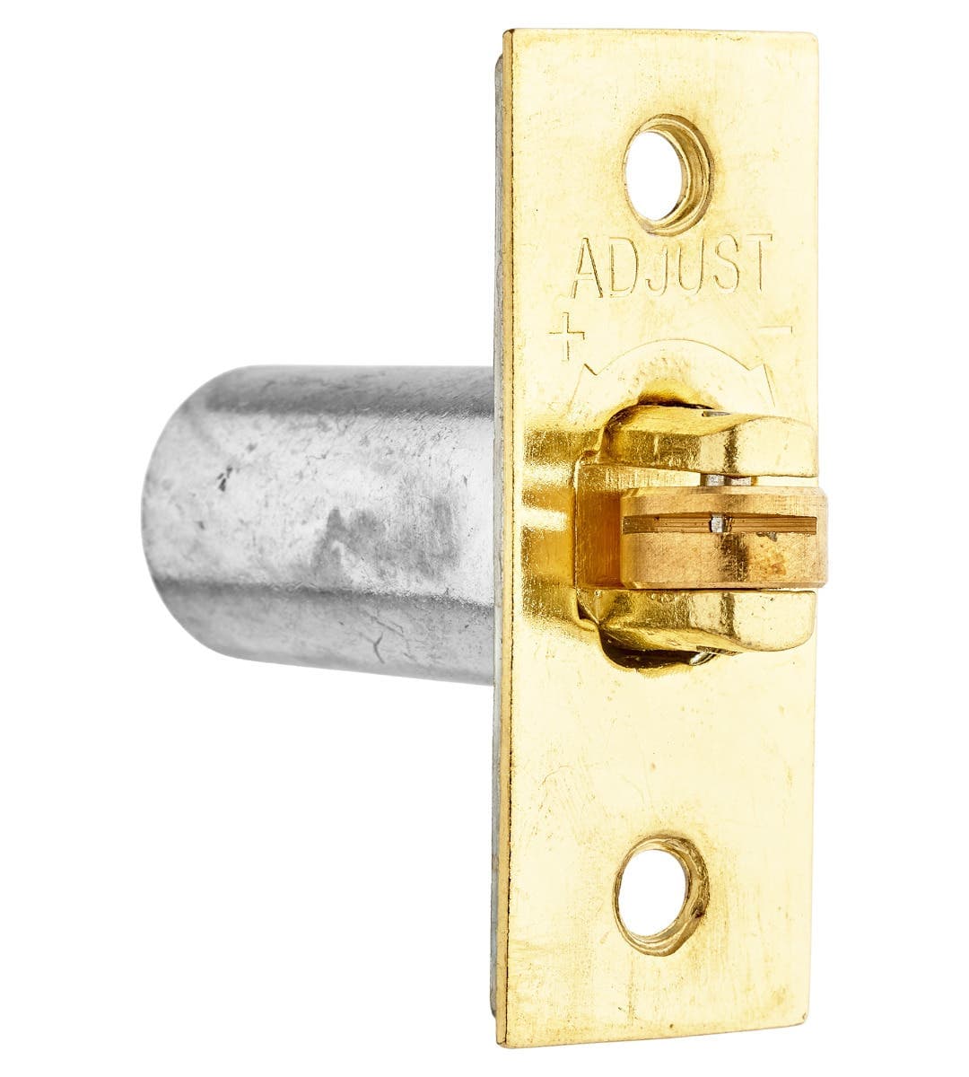 Heavy Duty Adjustable Roller Catch - 38mm x 18mm - Brass Plated - Hardware Solutions