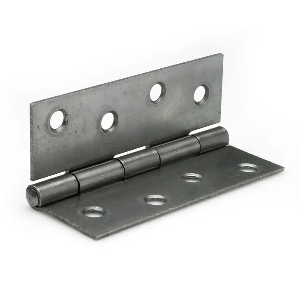 100mm Solid Steel Butt Hinge - Self Colour Ready to Paint - Pair - Hardware Solutions