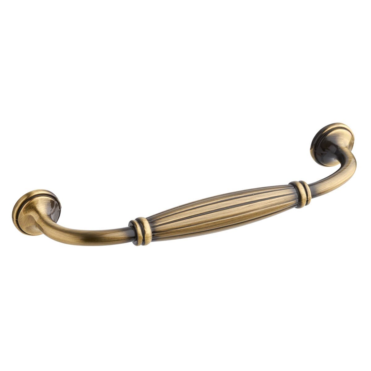 Hadley Bow Kitchen Cabinet Handle - 128mm - Antique Brass - Elite Knobs & Handles