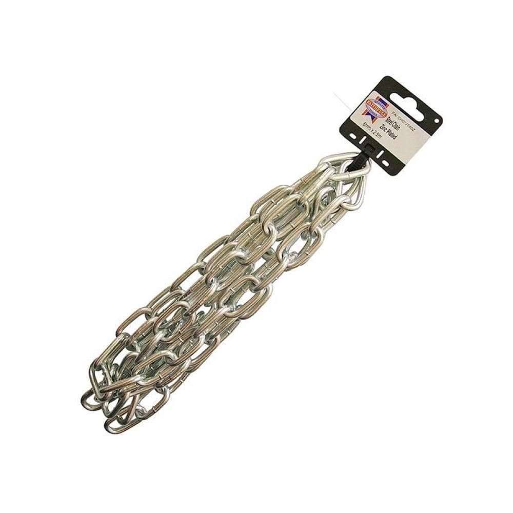 Faithfull Zinc Plated Chain 6Mm X 2.5M - Max. Load 250Kg
