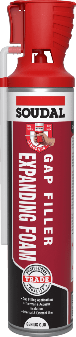 Soudal Gap Filler Expanding Foam - Genius Gun® Champagne 600Ml 135234