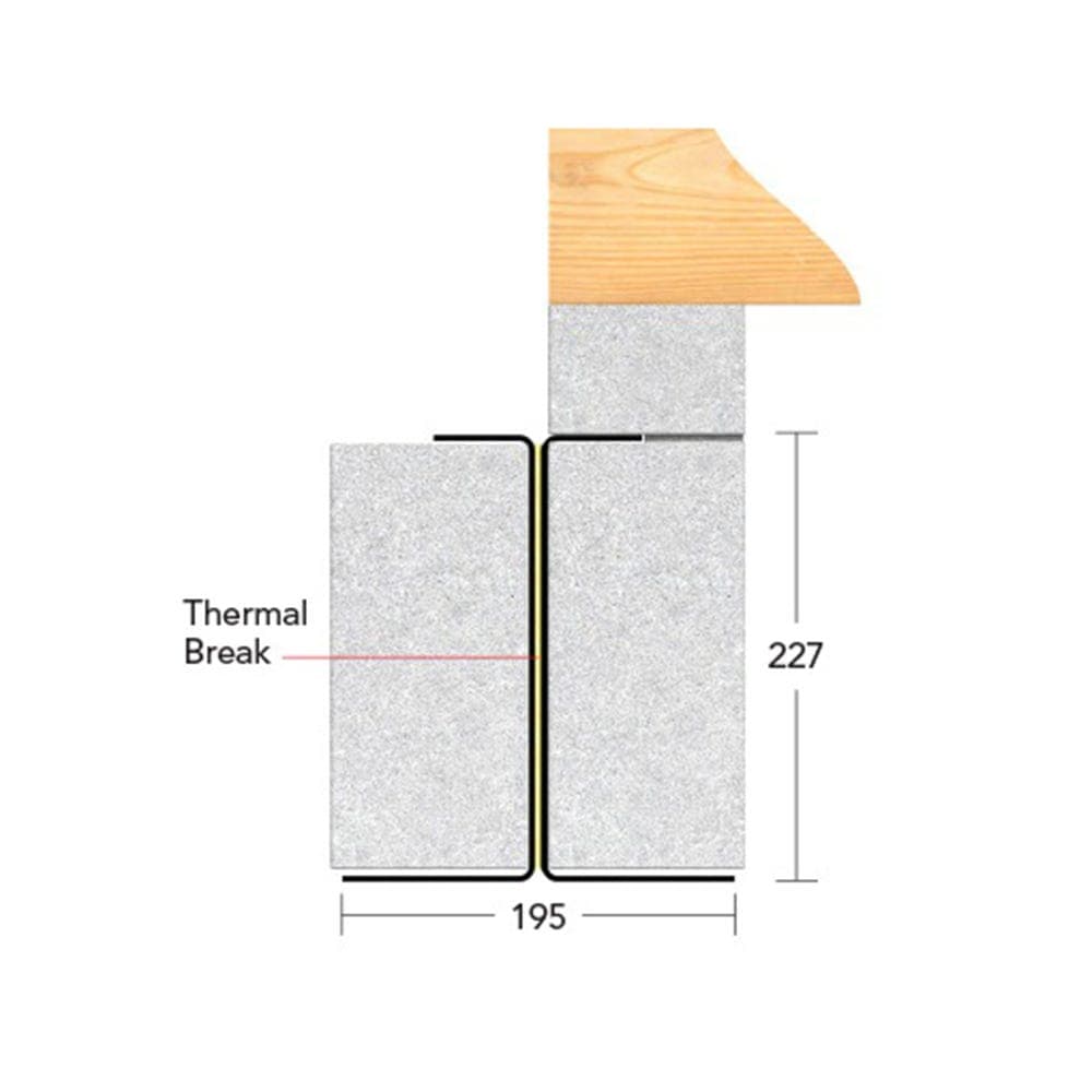 IG Heavy Duty Steel Thin Joint Wall Lintel 1800mm x 227mm - IBEAM TJ 250