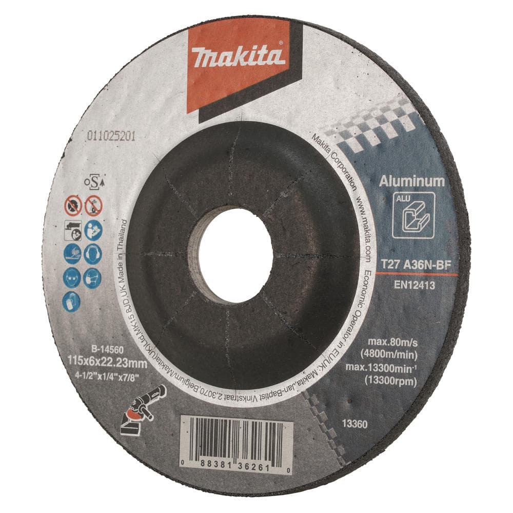Makita A36N Aluminium Grinding Disc 115mm