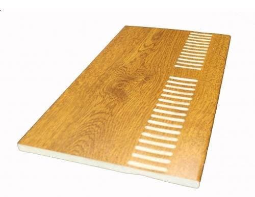 405mm Golden Oak Vented Soffit Board - 10mm x 5mtr - Pack of 2