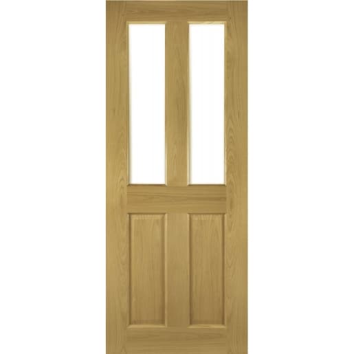 Deanta Bury Prefinished Oak Bevelled Glaze Door 1981mm x 686mm x 35mm