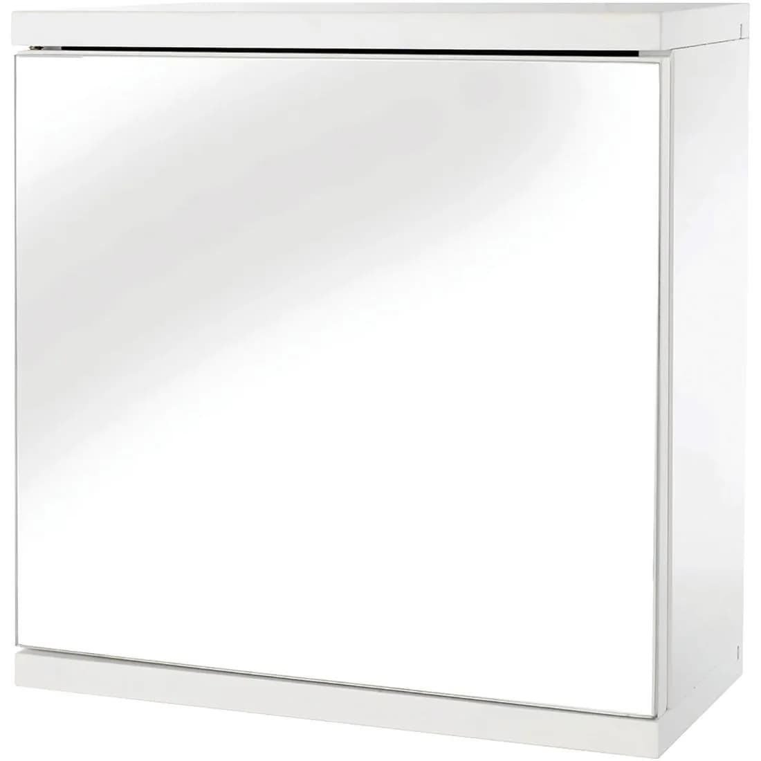 1 Door Mirror Cabinet Self Assembly White Croydex
