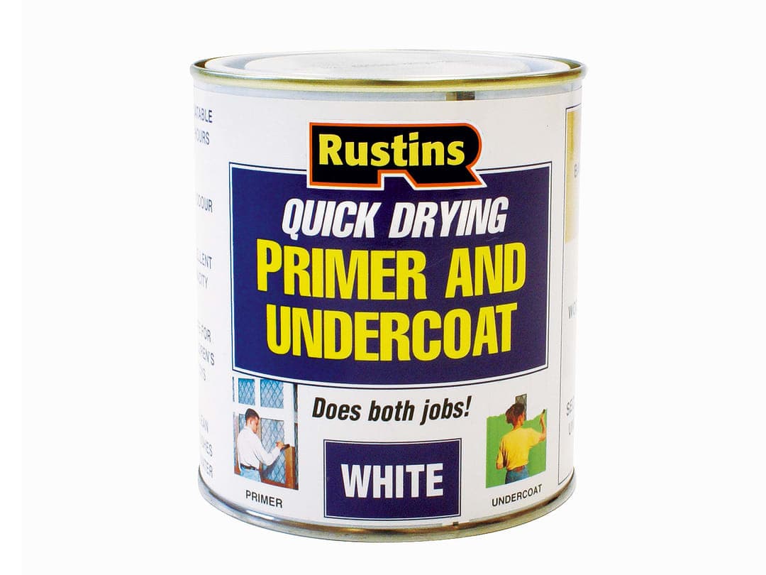 Rustins Quick Dry Primer & Undercoat White 500ml WHPU500