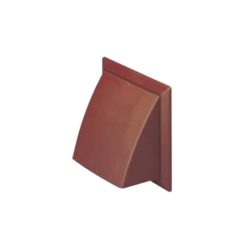 Wall Outlet with Cowl - 125mm x 200mm x 200mm Brown