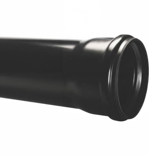 FloPlast Industrial/ Xtraflo Downpipe Single Socket - 110mm x 3mtr Black