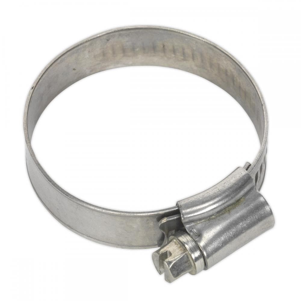 Sealey SHCSS1 Hose Clip Stainless Steel Ø32-44Mm Pack Of 10