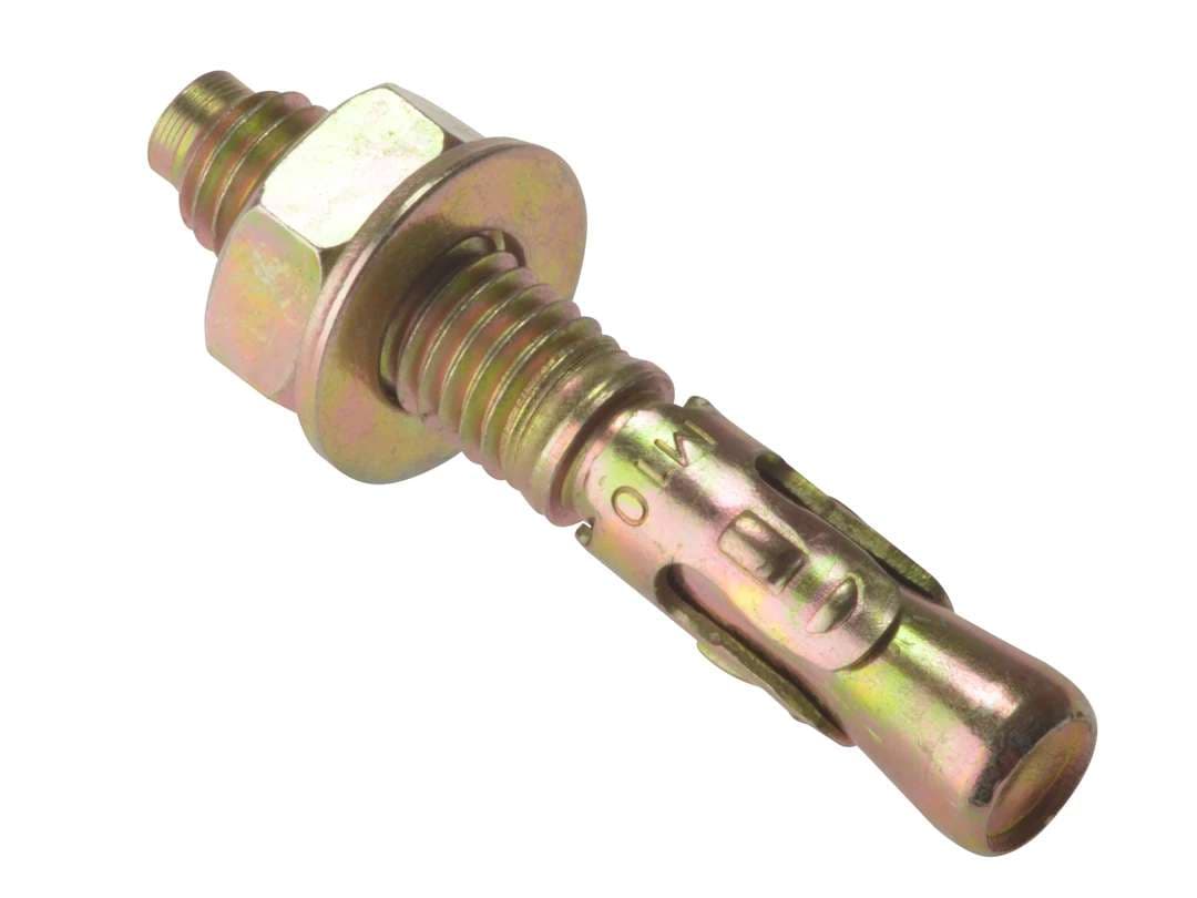 Fandf 10TB8130 Through Bolt - Zinc Yellow Passivated M8 X 130Mm (Bag Of 10)